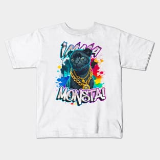 Imma Monsta! PANTHER | Whitee | by Asarteon Kids T-Shirt